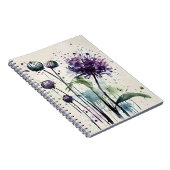 Carnet Allium - Fleurs aquarelles (Côté Droit)