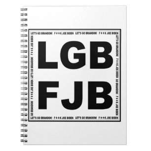 Carnet Allons Brandon ! F**k Joe Biden LGB FJB