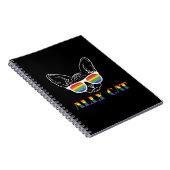 Carnet Ally Cat | Cute Cat | Rainbow | Pride (Côté Droit)