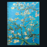 Carnet Almond Blossom Vincent Van Gogh<br><div class="desc">Fleur d'amandes de Vincent van Gogh avec des couleurs vertes et bleues époustouflantes.</div>