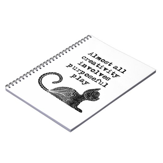 Carnet Almost all creativity implives purposeful play I (Côté gauche)