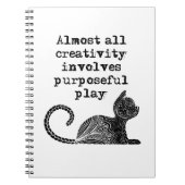 Carnet Almost all creativity implives purposeful play I (Devant)