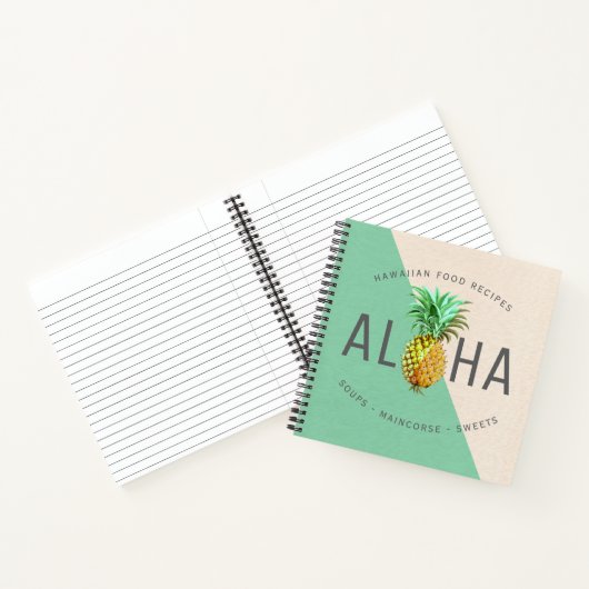 Carnet Aloha Avec PineApple Illustration Vintage (Intérieur)