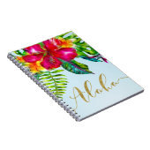Carnet Aloha Bright Electric Pop Tropical Floral (Côté Droit)
