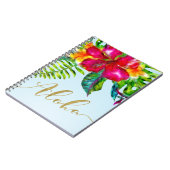 Carnet Aloha Bright Electric Pop Tropical Floral (Côté gauche)