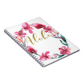 Carnet Aloha été Floral Hibiscus Fleur Wreath (Côté Droit)