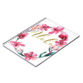 Carnet Aloha été Floral Hibiscus Fleur Wreath (Côté gauche)