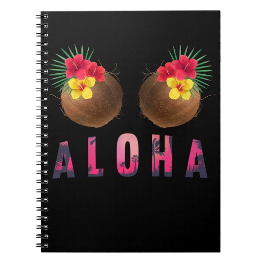 Carnet Aloha Funny Hawaii Funny Coconuts (Devant)