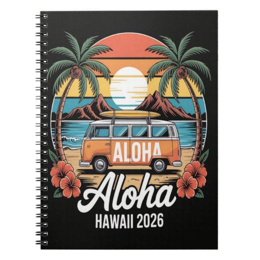 Carnet Aloha Hawaï 2026 (Devant)