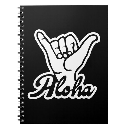 Carnet Aloha Shaka Main, Hang Loose signe (Devant)