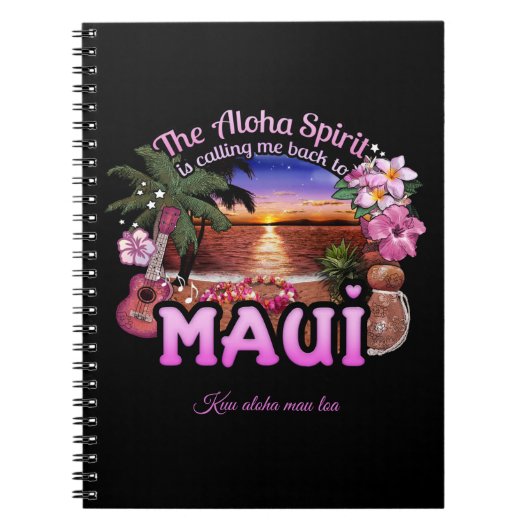 Carnet Aloha Spirit me rappelle Maui (Devant)