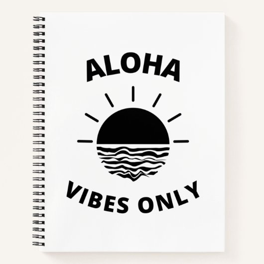 Carnet Aloha vibes only (Devant)