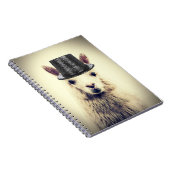 Carnet Alpaca dans un haut-de-forme (Côté Droit)