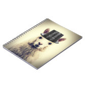 Carnet Alpaca dans un haut-de-forme (Côté gauche)