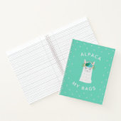 Carnet Alpaca mignon et tendance | Turquoise (Intérieur)