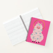 Carnet Alpaca rose mignon (Intérieur)