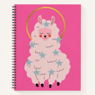 Carnet Alpaca rose mignon