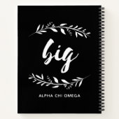 Carnet Alpha Chi Omega | Grande couronne (Dos)