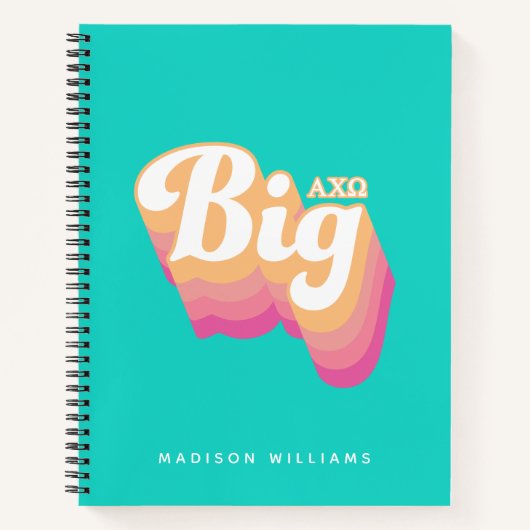 Carnet Alpha Chi Omega | Gros (Devant)