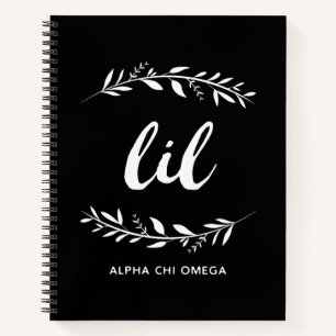 Carnet Alpha Chi Omega Lil Wreath