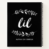 Carnet Alpha Chi Omega | Petit Couronne (Dos)