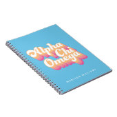 Carnet Alpha Chi Omega | Script Super (Côté Droit)