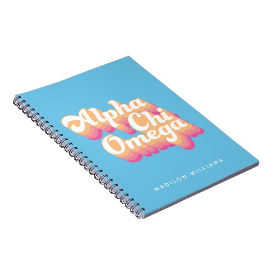 Carnet Alpha Chi Omega | Script Super (Côté Droit)