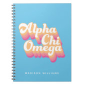 Carnet Alpha Chi Omega | Script Super (Devant)