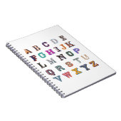 Carnet alphabet a-z vintage en gras (Côté Droit)