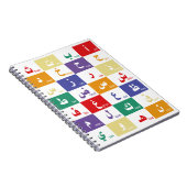 Carnet alphabet arabe Lettres pour enfants (Côté Droit)