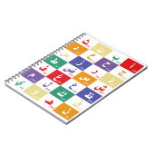 Carnet alphabet arabe Lettres pour enfants (Côté gauche)