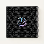 Carnet Alphabet B Monogramme écriture manuscrite (Dos)