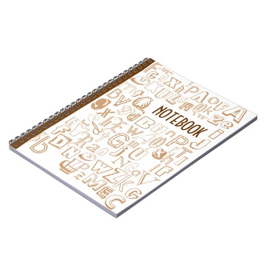 Carnet Alphabet (Brown) (Côté gauche)