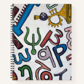 Carnet Alphabet coloré (Devant)