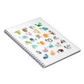 Carnet Alphabet de doodle animal (Côté Droit)