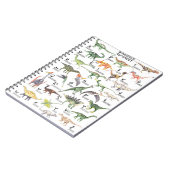 Carnet Alphabet Dinosaure (Côté gauche)