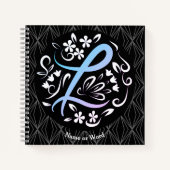 Carnet Alphabet L Monogramme écriture manuscrite (Devant)