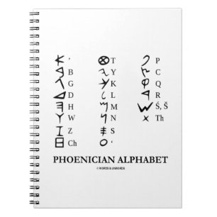 Carnet Alphabet phénicien (symboles antiques de langue)