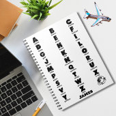 Carnet Alphabet phonétique de l'OTAN, Lettres noires, Per