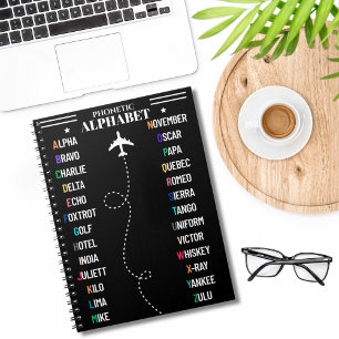 Carnet Alphabet phonétique et avion de l'OTAN, aviation C