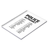 Carnet Alphabet Phonétique Police Spirale (Côté gauche)
