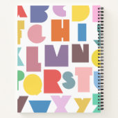 Carnet Alphabet rétro géométrique (Dos)