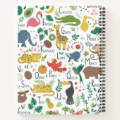 Carnet Alphabet tropical pour enfants (Dos)