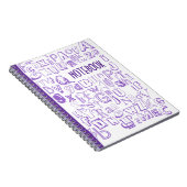 Carnet Alphabet (violet) (Côté Droit)