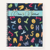Carnet Alphabets Monster mignons (Devant)