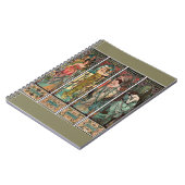 Carnet Alphonse Mucha art, Art nouveau, vintage, femmes (Côté gauche)