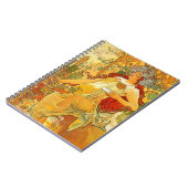 Carnet Alphonse Mucha Art Nouveau Automne (Côté gauche)