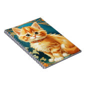Carnet Alphonse Mucha Art Nouveau Chat (Côté Droit)