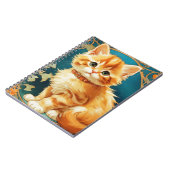 Carnet Alphonse Mucha Art Nouveau Chat (Côté gauche)