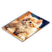 Carnet Alphonse Mucha Art Nouveau Chat orange (Côté gauche)